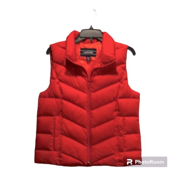 Lands' End Other - Lands’ End Orange Down Puffer Vest-Size Medium 10-12